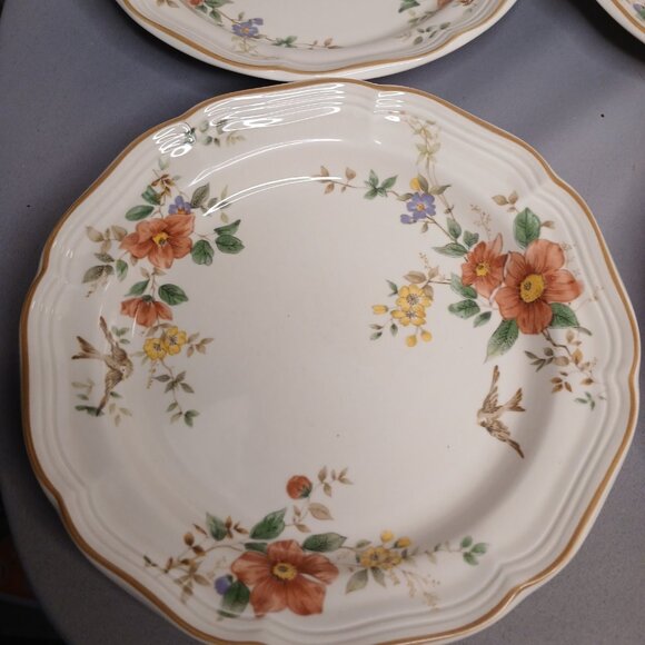 Mikasa Heriage Capistrano 4 Salad Plates Vintage Japan Stoneware 8" Replacements - Picture 5 of 10